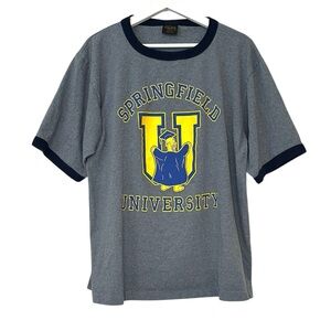 Simpsons | Vintage Changes Springfield University Ringer Homer T-Shirt Size XL